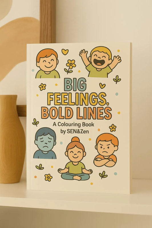Big Feelings, Bold Lines - Colouring Book