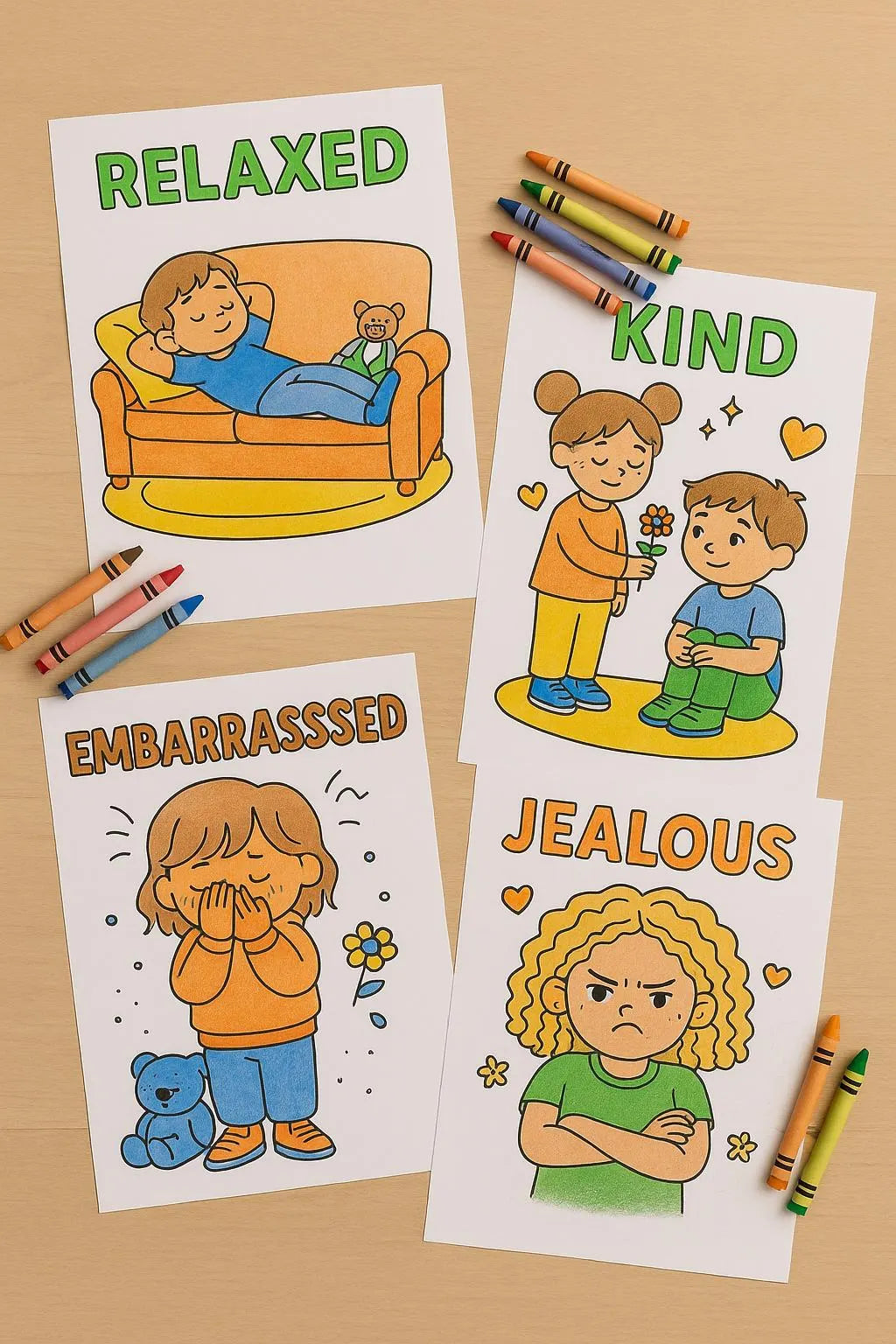 Big Feelings, Bold Lines - Colouring Book